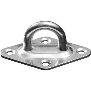 OBI Halteöse aus Edelstahl zur Befestigung von Sonnensegeln an Mauerwerk oder Holzpfosten.