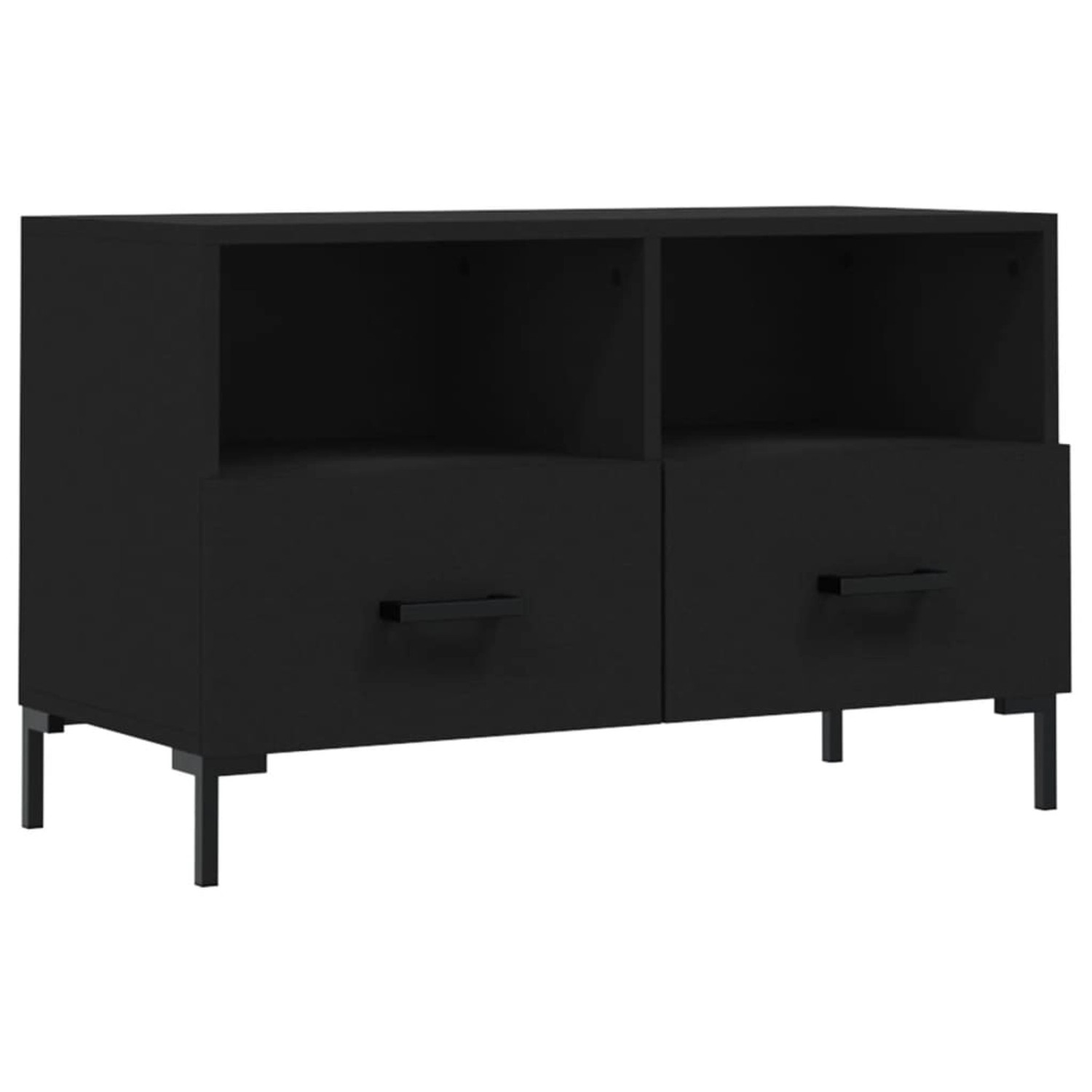 VidaXL TV-Schrank Schwarz 80x36x50 cm Holzwerkstoff  Modell 3 günstig online kaufen