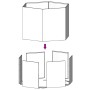 vidaXL Pflanzkübel Rostig 60x60x45 cm Cortenstahl 823675_9