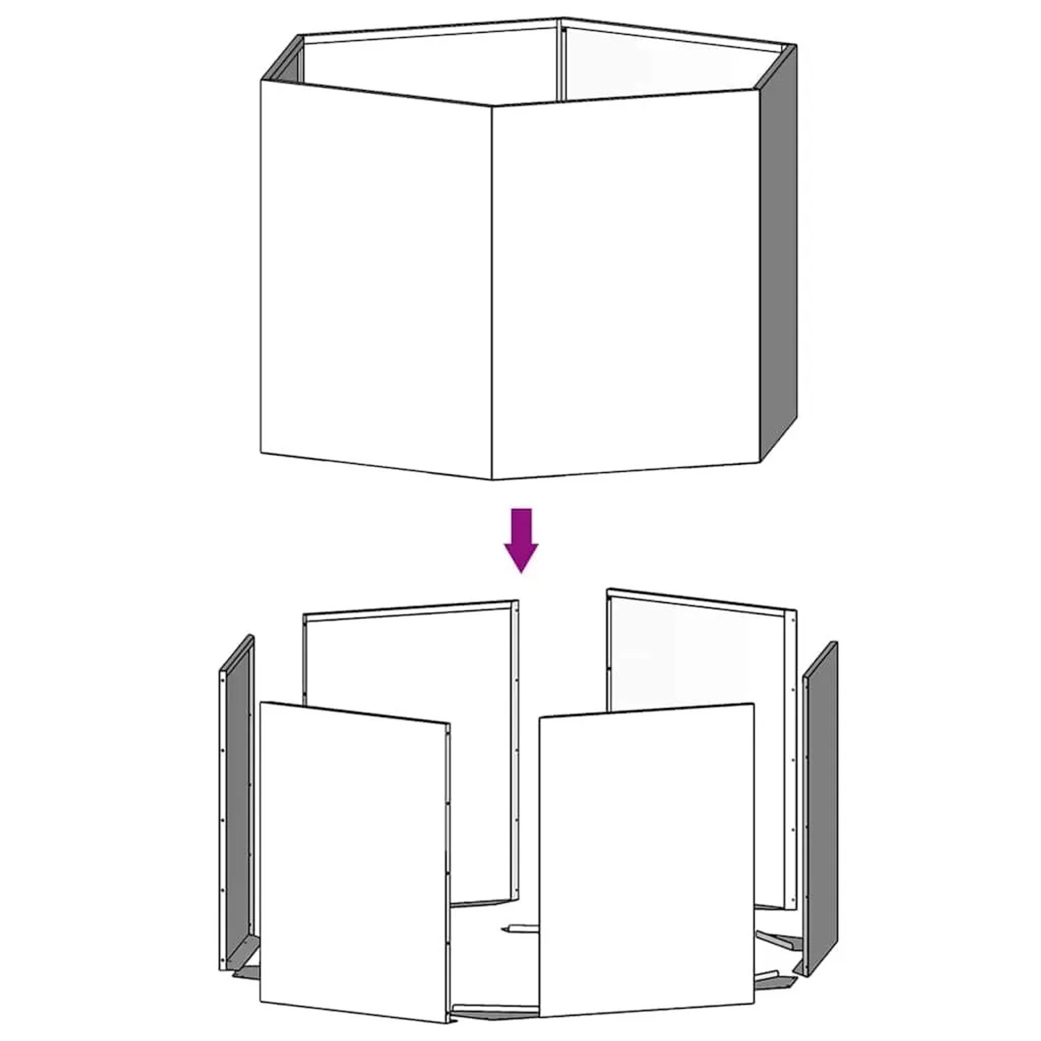 vidaXL Pflanzkübel Rostig 60x60x45 cm Cortenstahl 823675_9