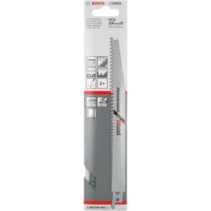 Bosch Säbelsägeblatt S 2345 X Progressor for Wood, 2er-Pack. Zum Schneiden von Holz.