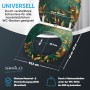 SANILO WC-Sitz Greego mit Absenkautomatik und grün-goldenem Blätterdesign.
