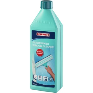 Leifheit Glasreiniger 1 l Flasche, für streifenfreien Glanz auf Glasflächen und Spiegel.