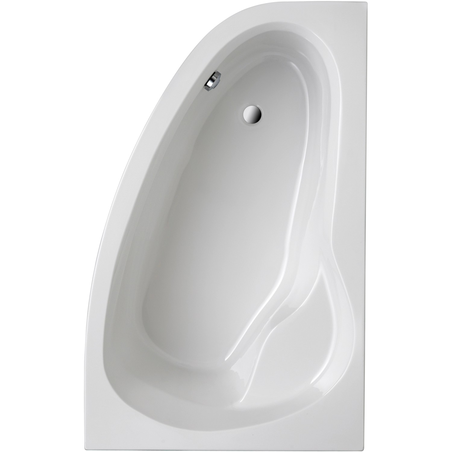 Badewanne Loredana 175 cm x 111 cm Weiß Typ A