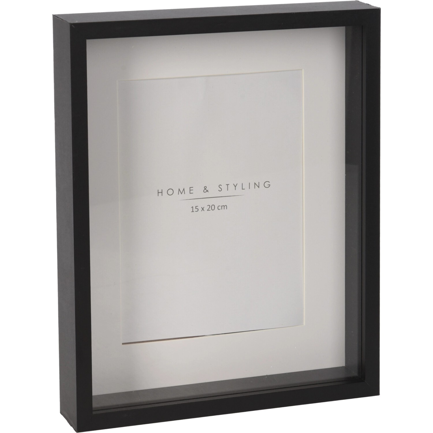 Bilderrahmen 23 cm x 28,5 cm x 4,5 cm Schwarz