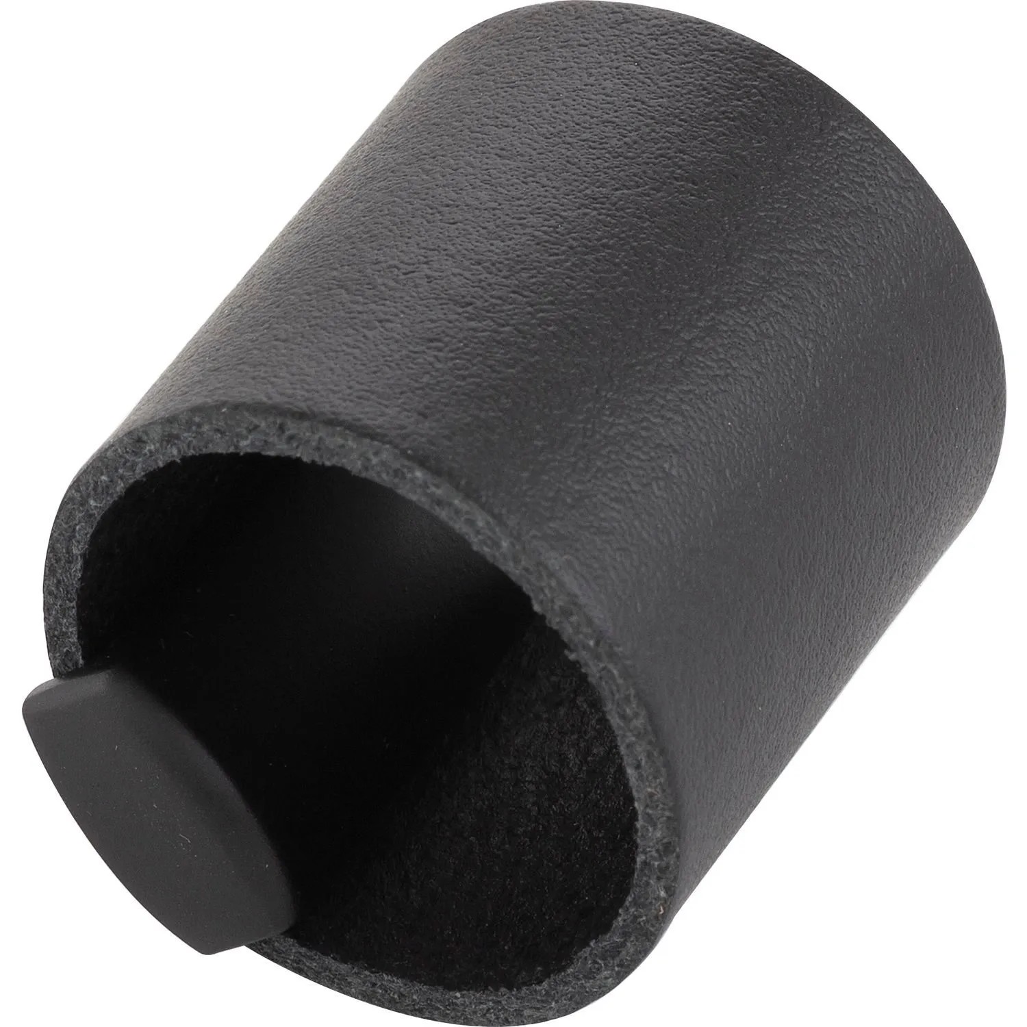 Furnipart Möbelknopf Drum La 32 mm Breite 40 mm Leder Schwarz Schwarz Matt