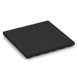 WARCO Fallschutzplatte, anthrazit, 50x50x4 cm, für sichere Spielplätze & Outdoor-Bereiche.