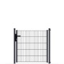 Zaunguru Gartentür Eco Standard, 116.6 cm breit, RAL 7016, Ansicht von vorne.