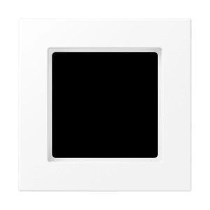 Jung 1-fach Rahmen, schneeweiß matt, für waagerechte/senkrechte Montage.