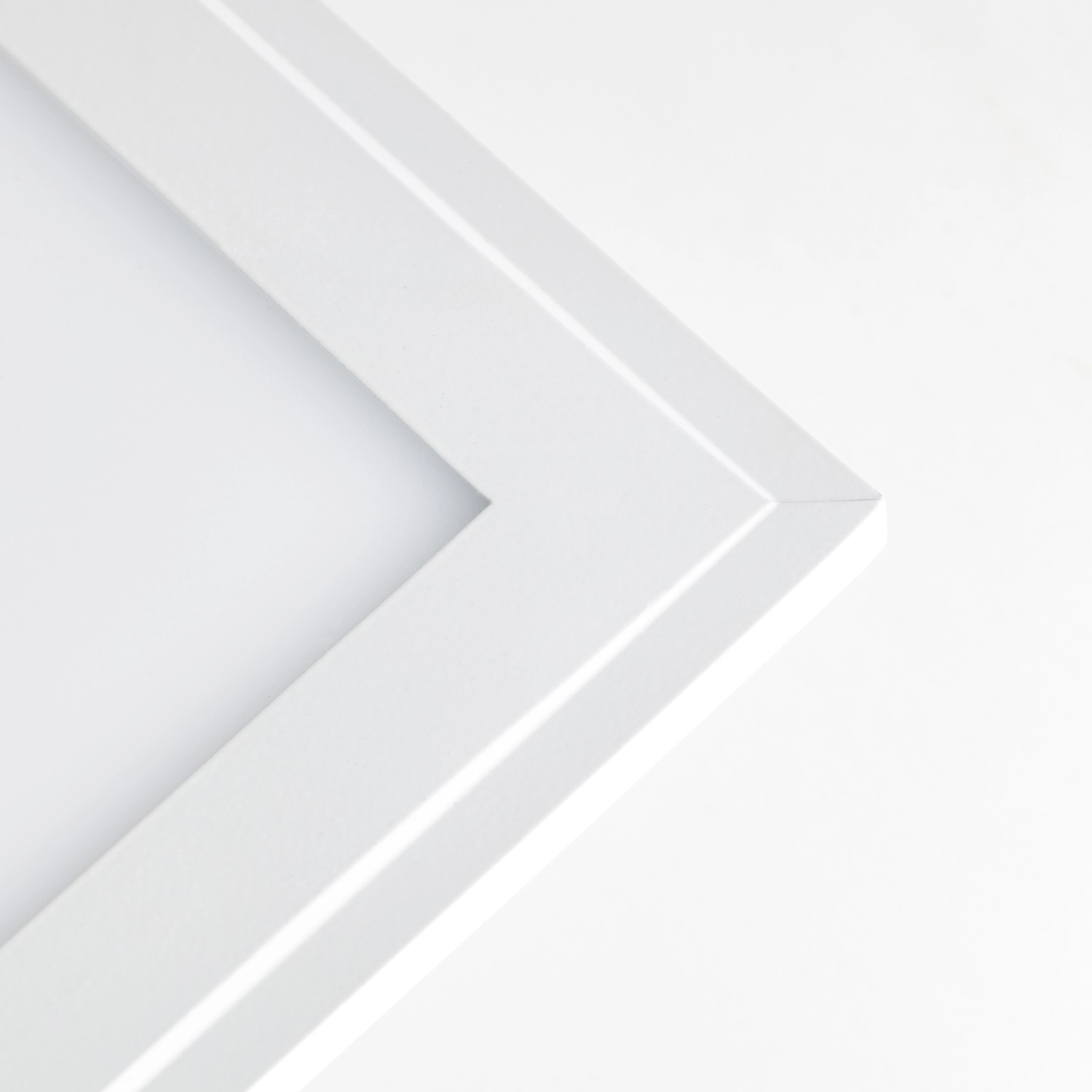 Detailaufnahme: Weißes LED-Panel Abie 40x40 cm mit RGB-Farbsteuerung.