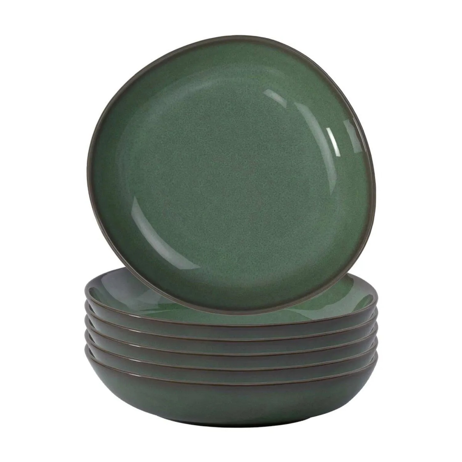 like. by Villeroy & Boch Lave Schalen Flach 21 cm 6er Set Vert