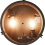 Schwarze Brilliant Deckenleuchte Zois Ø 34cm im Industrial Look mit Drahtgitter.