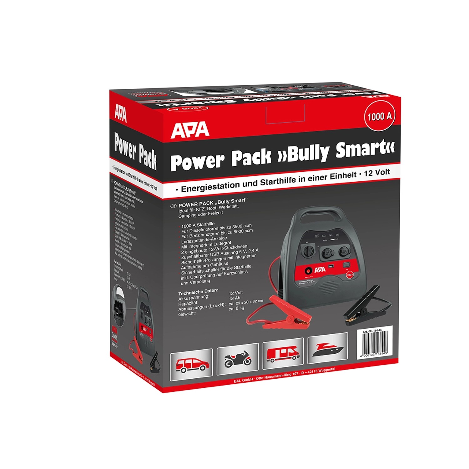 Apa Powerpack Starthilfe und Energiestation Bully Smart 16644 kaufen