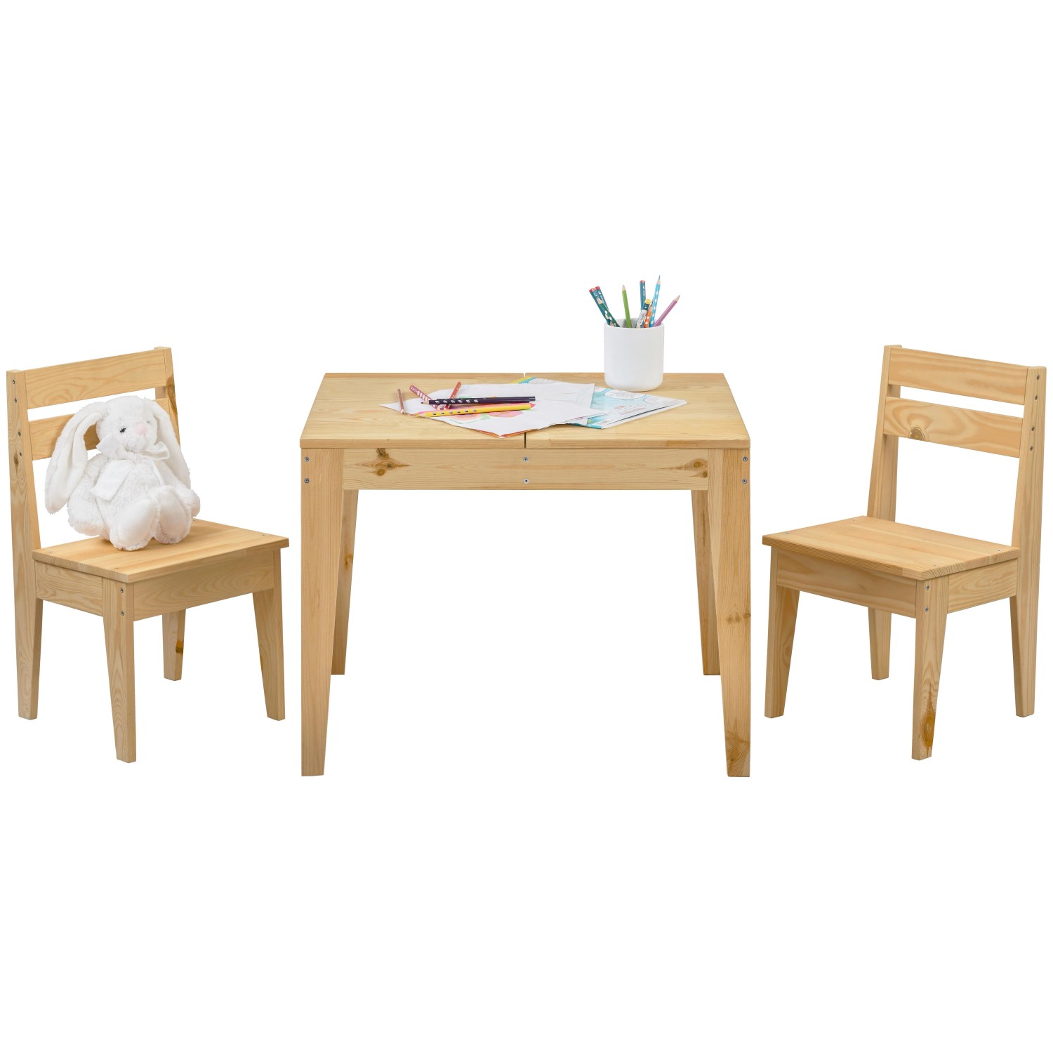 Mömax Kindersitzgruppe aus Kiefer Massiv