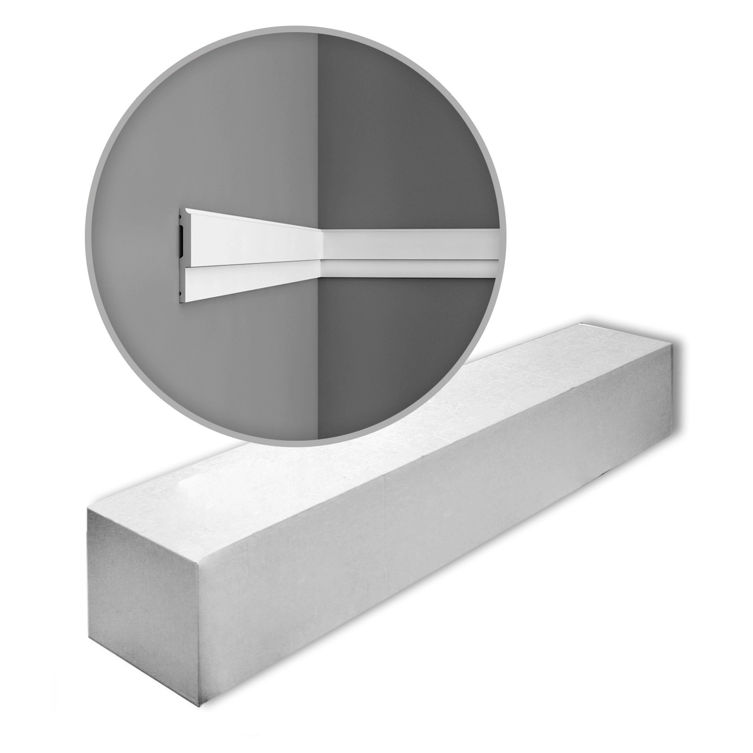 Thumbnail - ORAC DECOR P9900 LUXXUS Zierleisten 1 Karton Set 30 Wandleisten 60 m Weiß