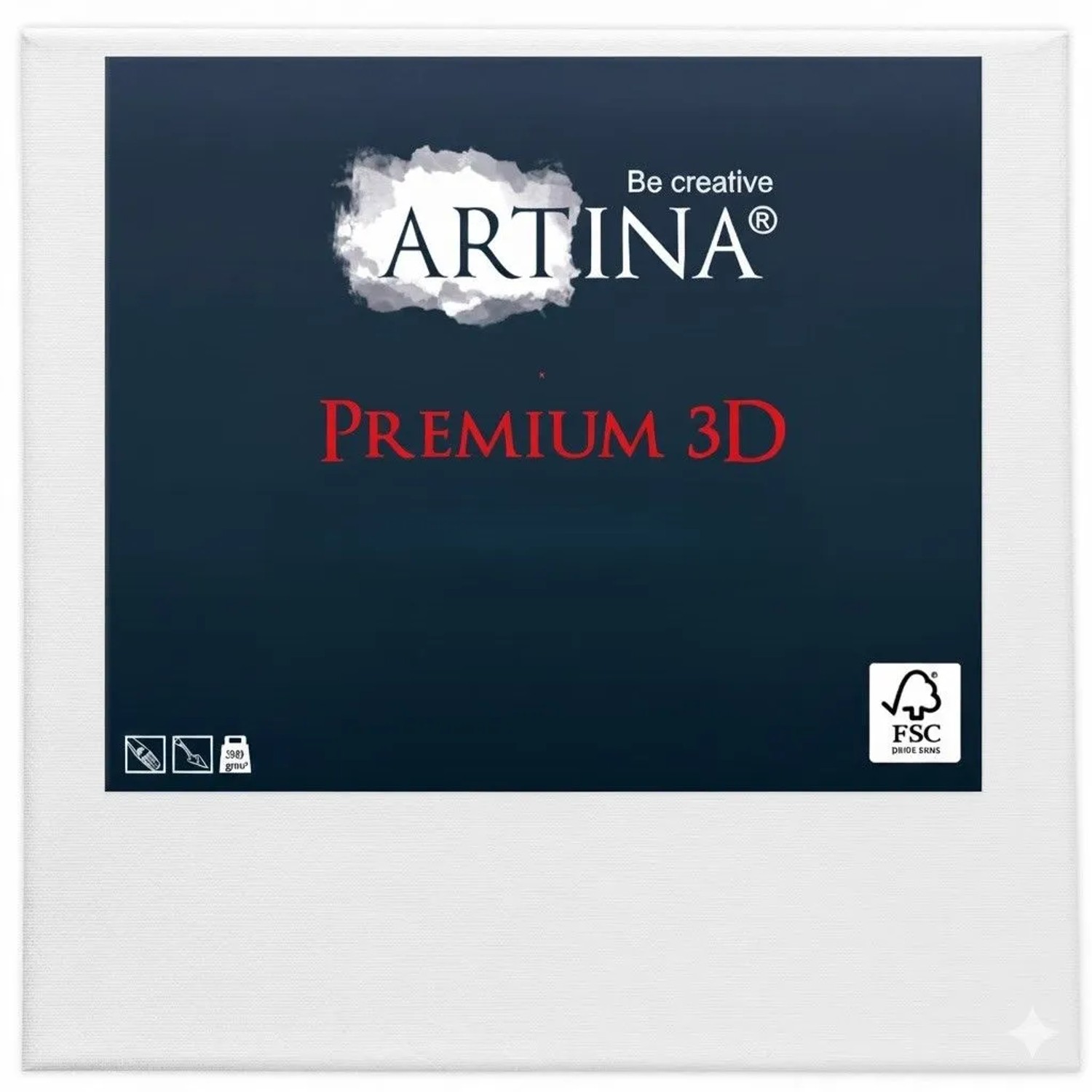 Artina Keilrahmen Leinwand Premium 3D 90x90cm 380 g/m²