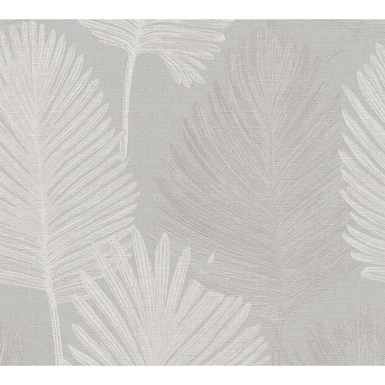 A.S. Creation Vliestapete Floral Blätter 10,05 m x 0,53 m Grau FSC® günstig online kaufen