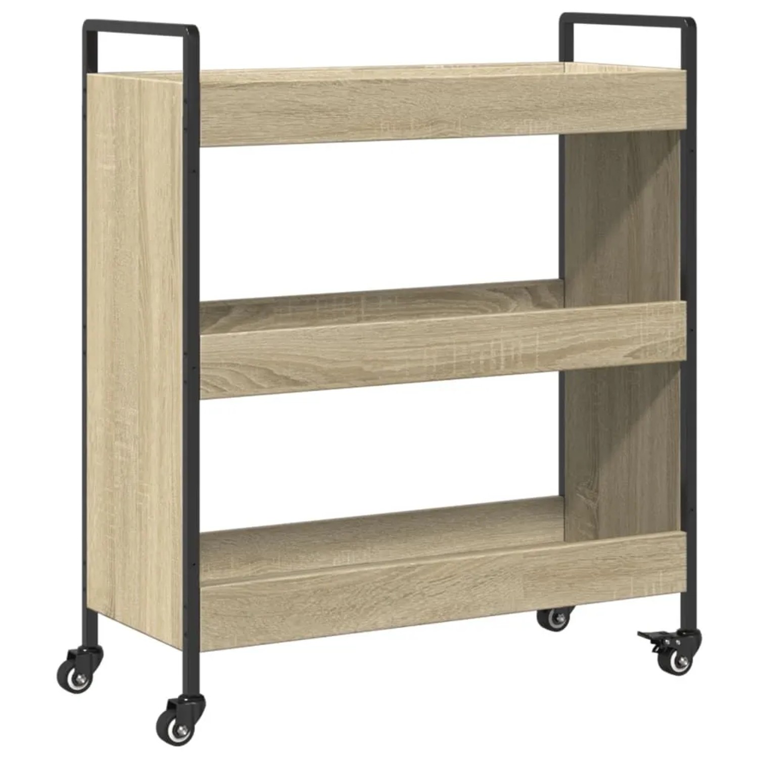 vidaXL Küchenwagen Sonoma-Eiche 70x30x82 cm Holzwerkstoff 842317