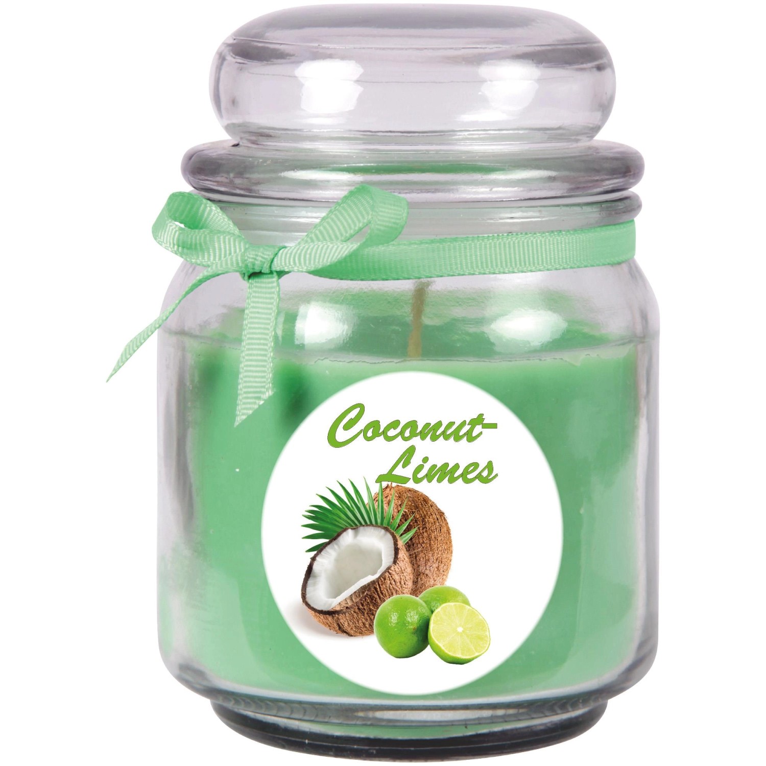 HS Candle Duftkerze & Glas Duft Bild Bonbon Ø9 cm Coconut Limes günstig online kaufen