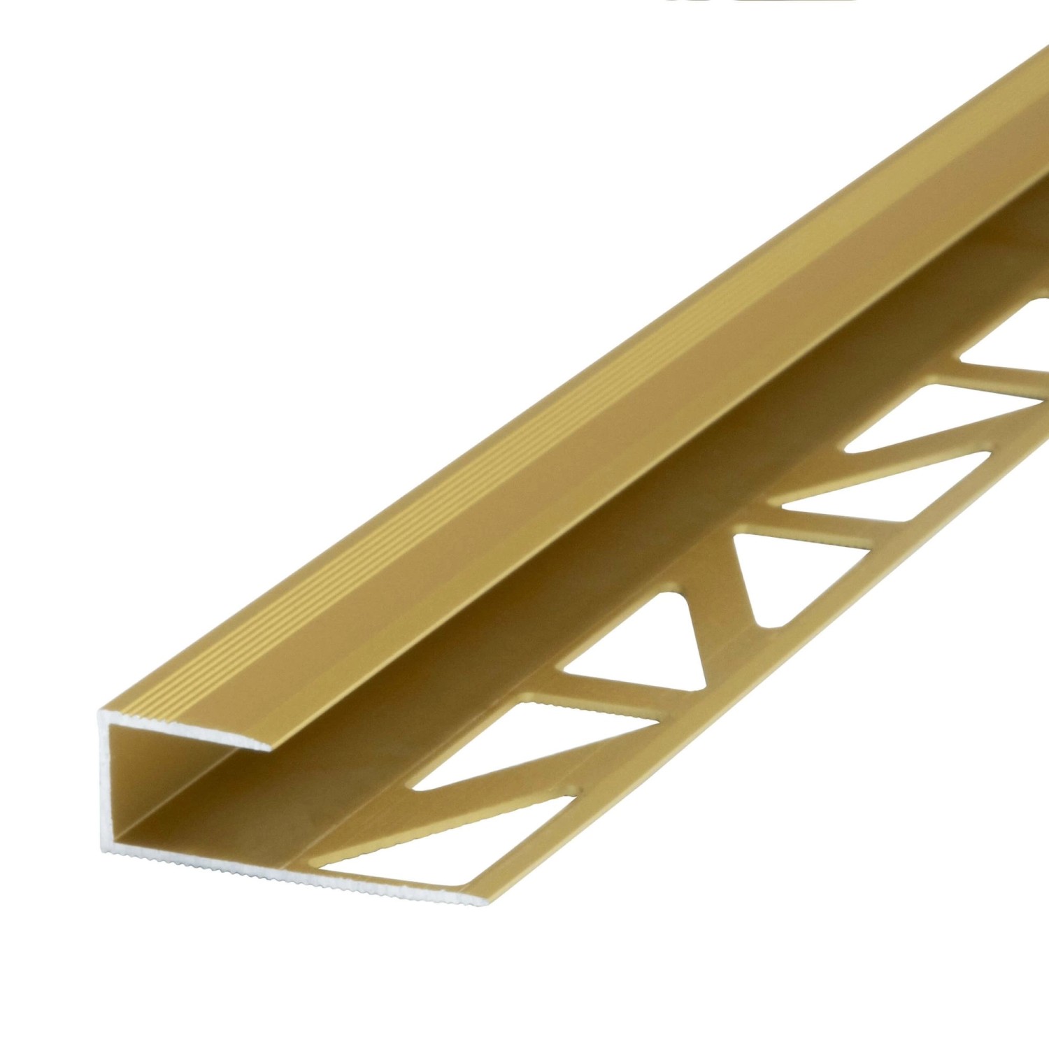 Dalsys Abschlussprofil 200cm Aluminium Gold Abschlussleiste