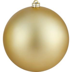 XXL Weihnachtskugel, Ø 20cm, matt gold. Dekorative Christbaumkugel für festliche Stimmung.