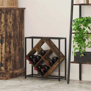 vidaXL Weinregal Geräucherte Eiche 51 x 18 x 52,5 cm Holzwerkstoff 868221
