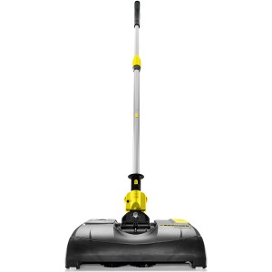Kärcher Elektrobesen EB 30/1 Li-Ion: Akku-Besen in Grau und Gelb mit Teleskopstiel.