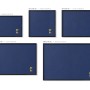 Marineblaue Magnettafel mit schwarzem Rahmen, in verschiedenen Größen. Magnetpinnwand für Notizen, Fotos.
