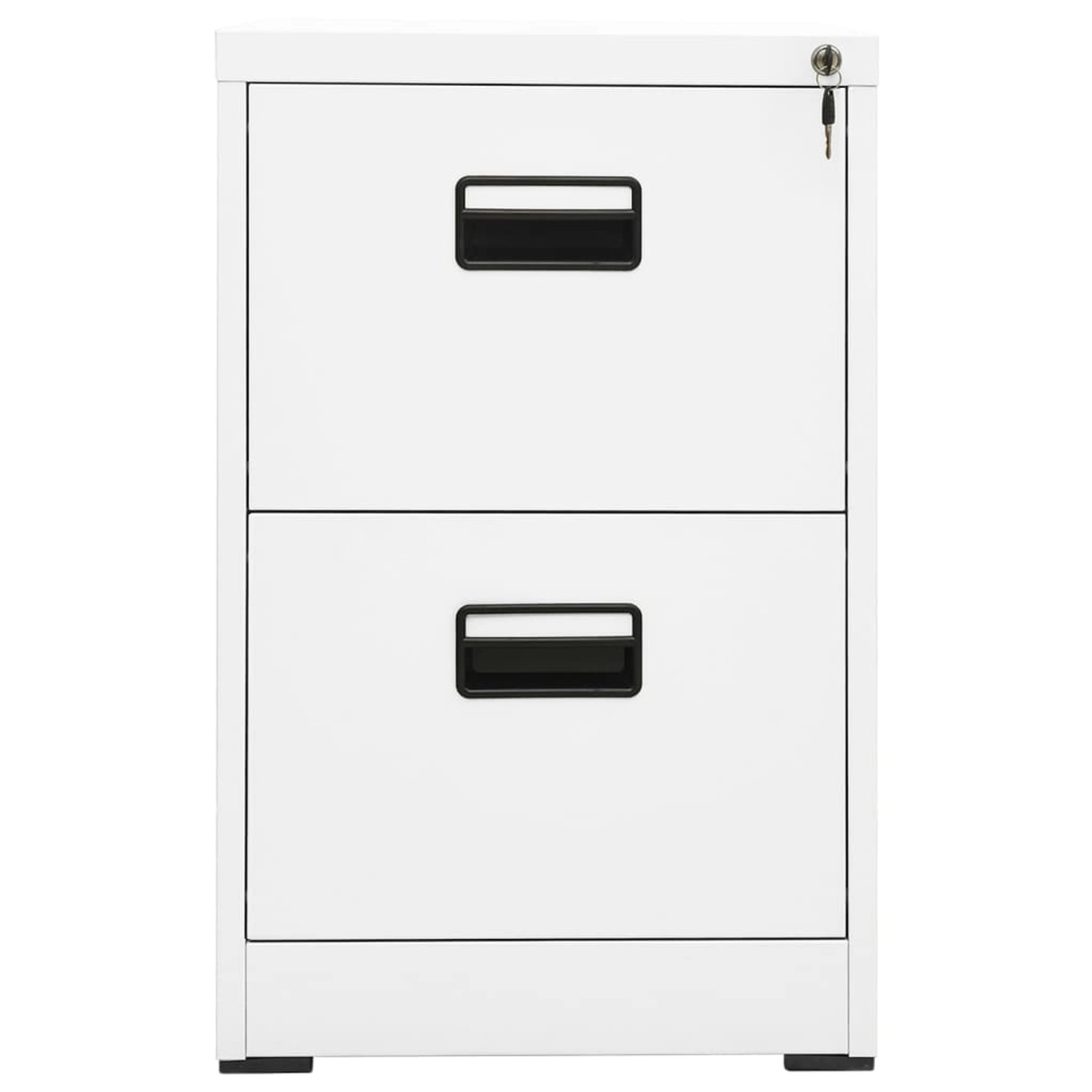 vidaXL Aktenschrank Weiß 46x62x72,5 cm Stahl günstig online kaufen