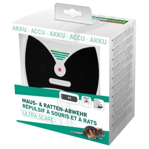 Windhager Maus- und Rattenabwehr Ultra Scare im Karton. Effektive Nagerabwehr mit Ultraschall.