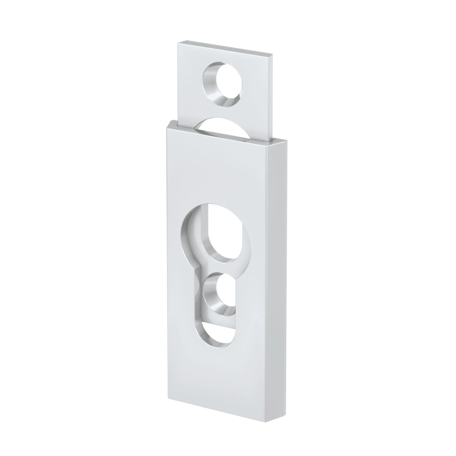 Basi - Schutz-Schieberosette - SR 450 PZ - Eckig - Alu Weiß - 6 mm