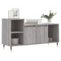 VidaXL TV-Schrank Grau Sonoma, 100x35x55 cm, Holzwerkstoff mit Fächern und Türen.