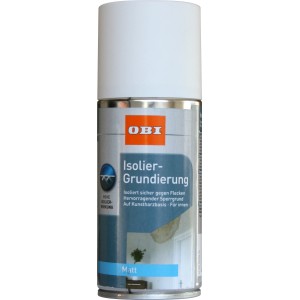 OBI Isolier-Grundierung Spray, weiß matt, 150ml Dose für Innenräume.