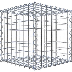 Gabiona Gabionenkorb, 40x40x40 cm, Maschenweite 5x5 cm, Drahtgitter für Einfassungen und Mauersysteme.