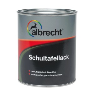 Dose Albrecht Schultafellack Grün matt, geeignet für Tafeln und Tischtennisplatten.