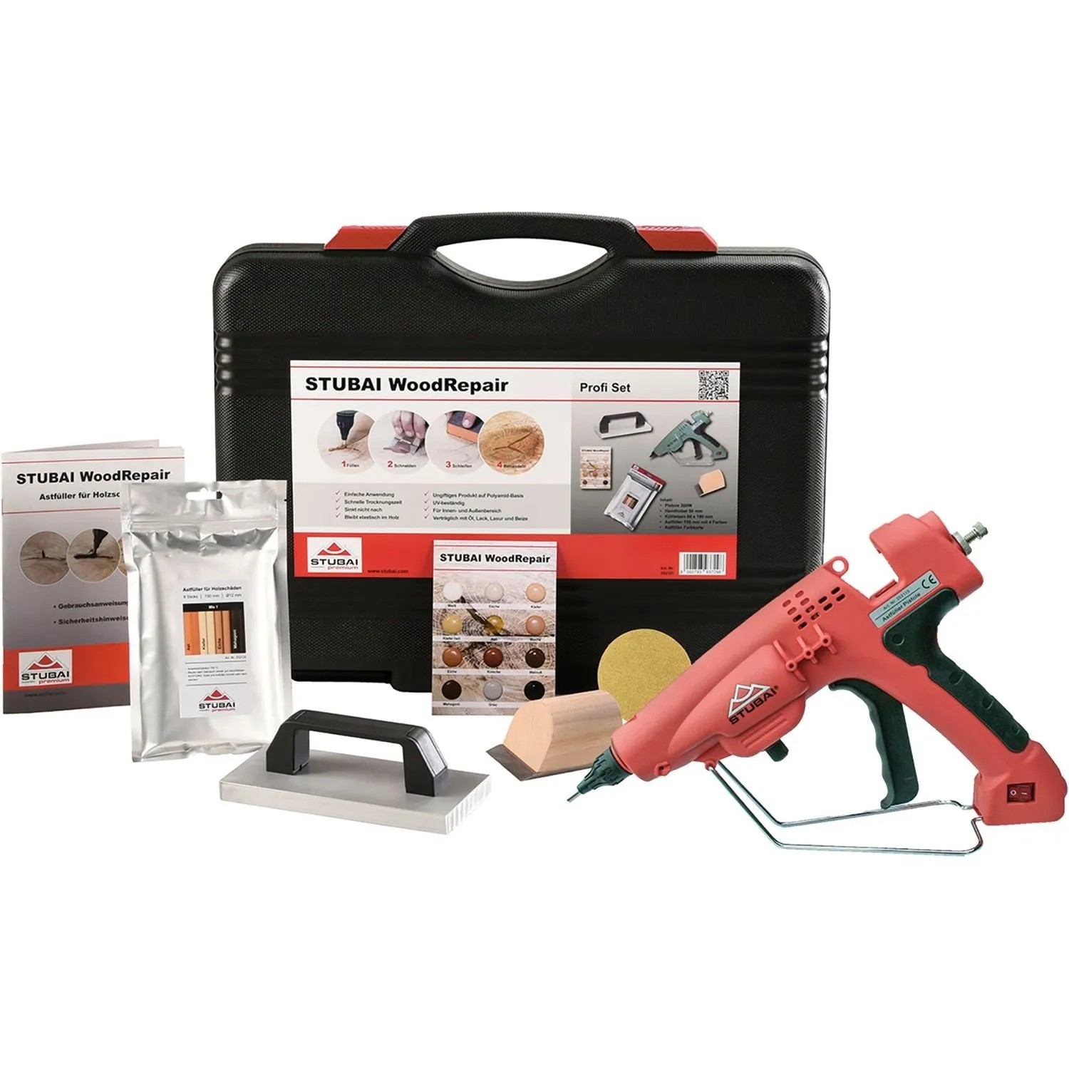 Stubai Holzreparatur-Set Wood-Repair Profi mit Klebepistole 300 W