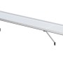 KGT Hängebord Iris IV für Gewächshaus, Aluminium, mit weißen Kunststoff-Einlegeplatten.