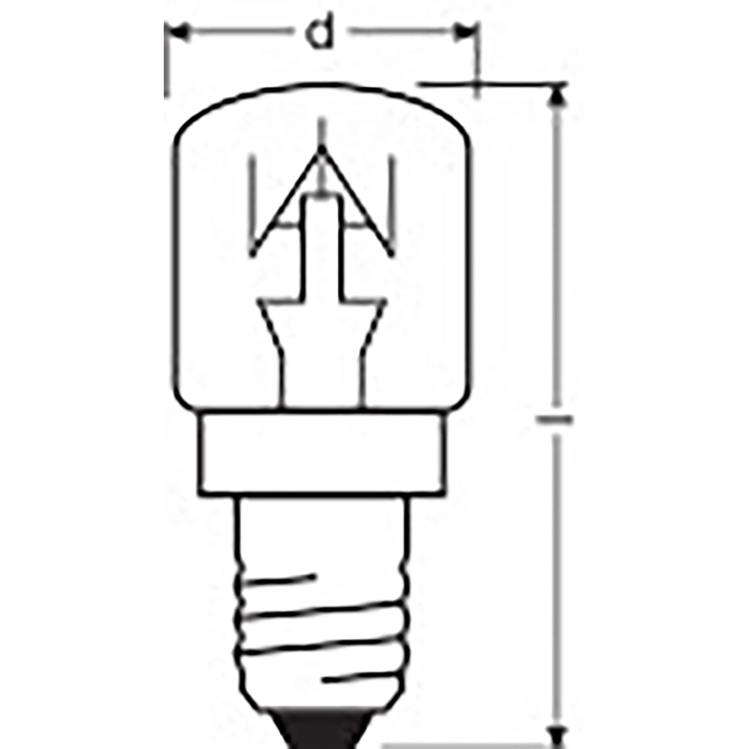 Osram Halogen E14 Leuchtmittel Röhrenform, 15W, 2er-Pack für Backofenbeleuchtung.