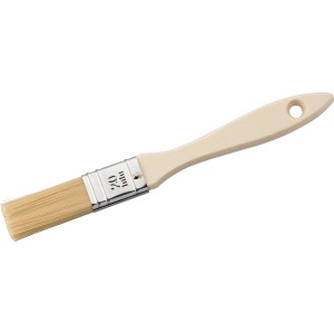 Flachpinsel, 20 mm breit, mit hellem Holzstiel und Naturborsten für Lackierarbeiten.