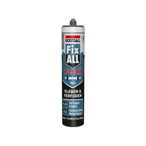 Soudal Fix All Flexi Grau, MS Polymer Kleber und Dichtstoff in Kartusche, 470g.