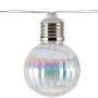 LED Solar-Lichterkette mit 10 irisierenden Kugeln (Ø 6cm) für Garten und Balkon.