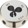 LUX Schneideisen-Set M2/M3/M4 für Rechtsgewinde in Metall, zylindrische Form.