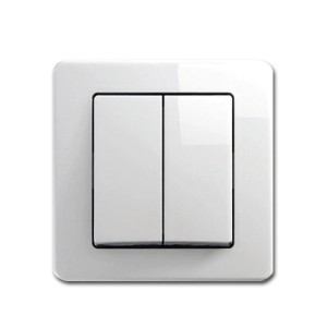 TEM EKONOMIK Doppel Wechsel Schalter Weiß 250V10A