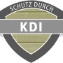 Karibu Pool: KDI Logo für kesseldruckimprägniertes Holz, Schutz vor Witterung und Schäden.