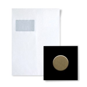 ALLOY Mosaik MUSTER S-Dome-Ti-GB Dome Titan Gold Gebürstet