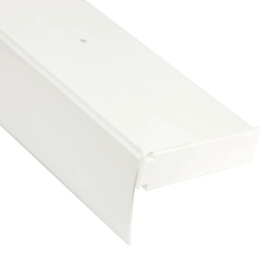 Bestlivings Vorhangschiene, 90 cm, mit Blende, Weiß. Gardinenschiene für Gardinen und Vorhänge.