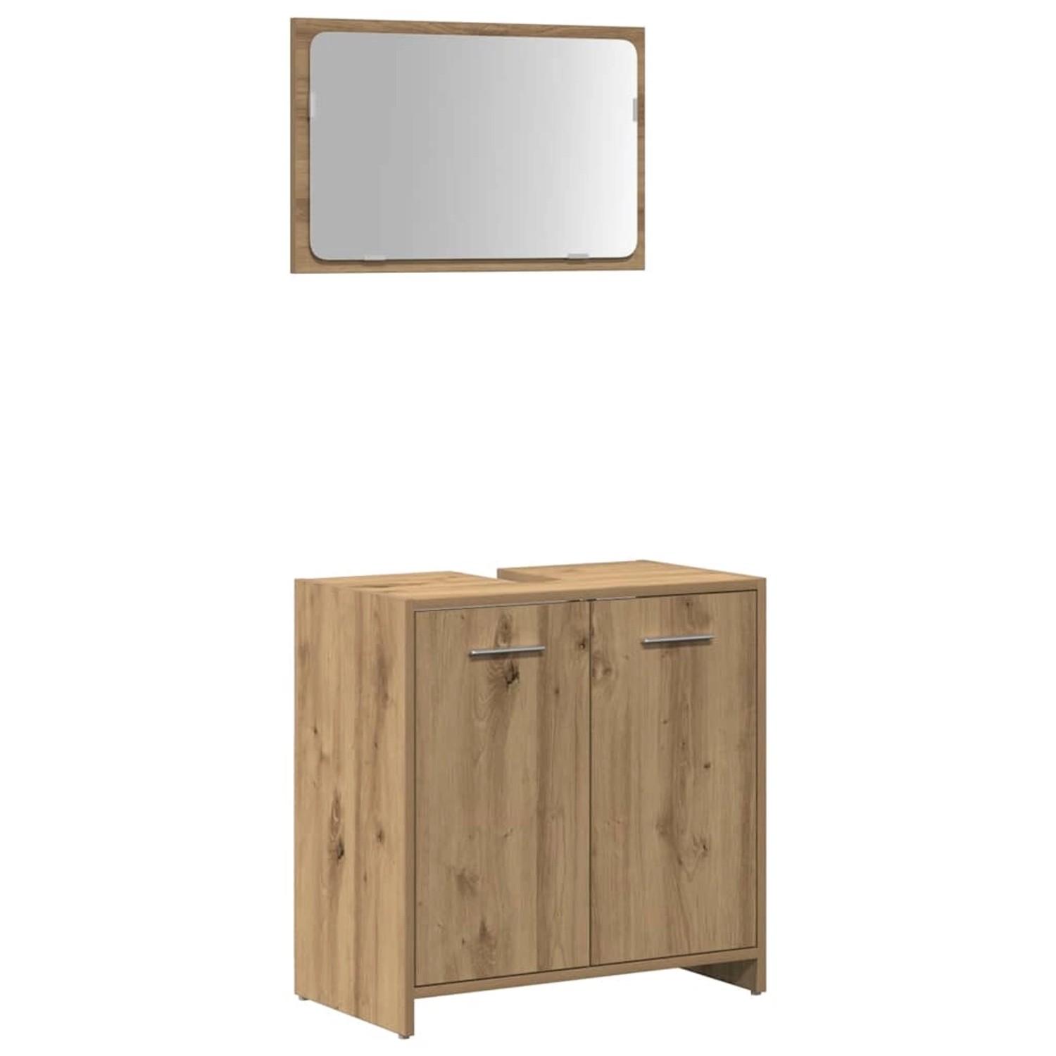 vidaXL Badschrank mit Spiegel Artisan-Eiche Holzwerkstoff 856043 günstig online kaufen