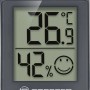 Graues BRESSER HumiTemp Thermo-Hygrometer mit Anzeige von Temperatur (26.9°C) und Luftfeuchtigkeit (42%).