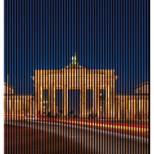 FN Acustico Akustikplatte Berlin mit Brandenburger Tor, schallabsorbierend und dekorativ.