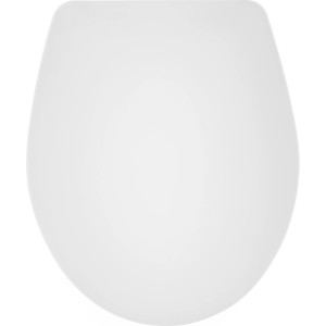 Weißer baliv WC-Sitz Balonne aus Duroplast im Slim-Design.